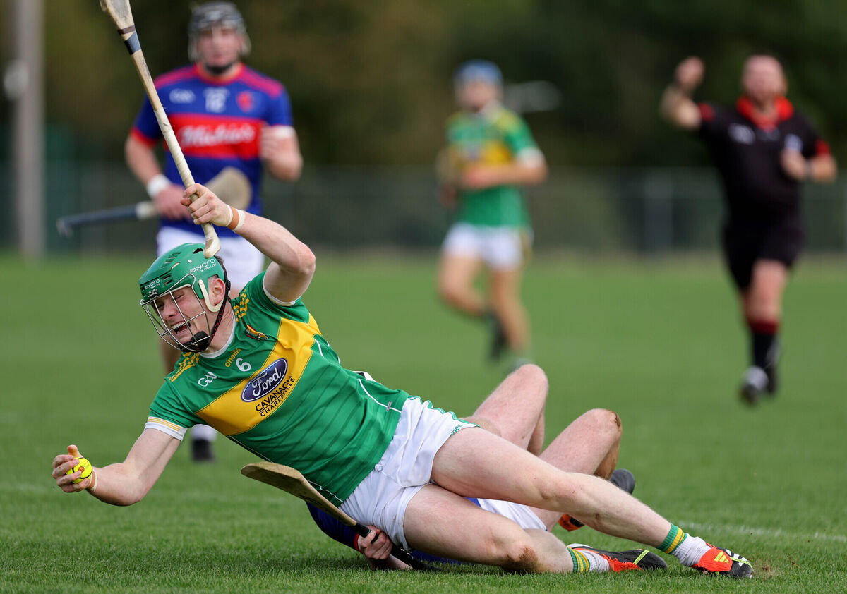 Cormac O'Brien in action for Newtownshandrum. Picture: Jim Coughlan.