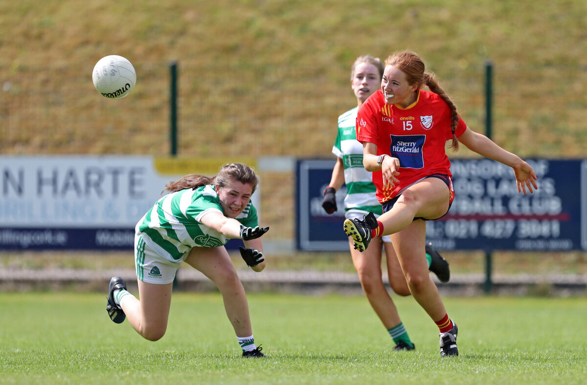 Éire Óg's Orlaith Cahalane in action against Valley Rovers in Ovens. Picture: Jim Coughlan