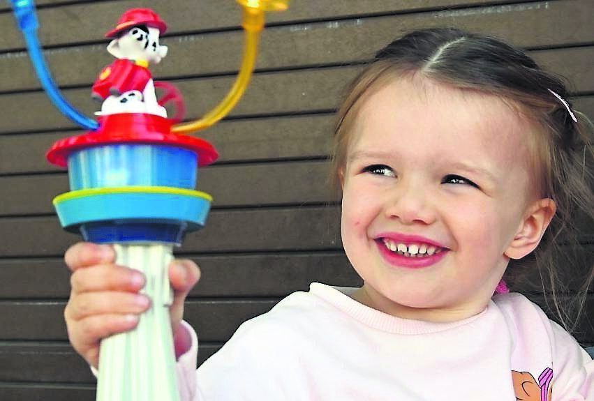 Emma O’Sullivan having fun during the Ballincollig Open Streets event.	Picture: Denis Minihane
                    