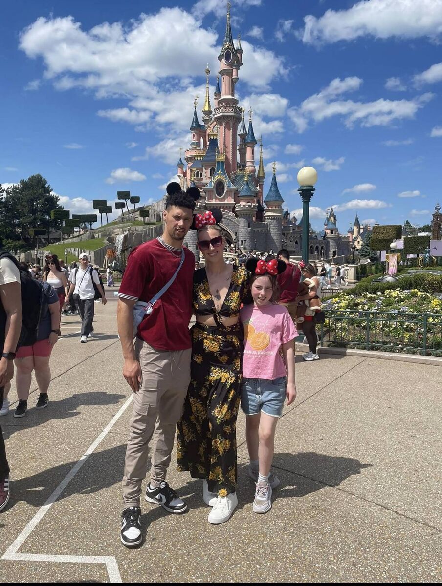 Lorraine at Disneyland in Paris for Lily’s communion. Lorraine and Mike got engaged during the trip.