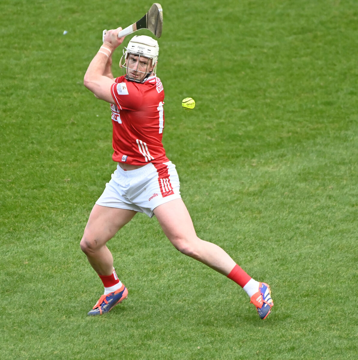 Cork's Patrick Horgan strikes a trademark free at SuperValu Páirc Uí Chaoimh. Picture: Eddie O'Hare