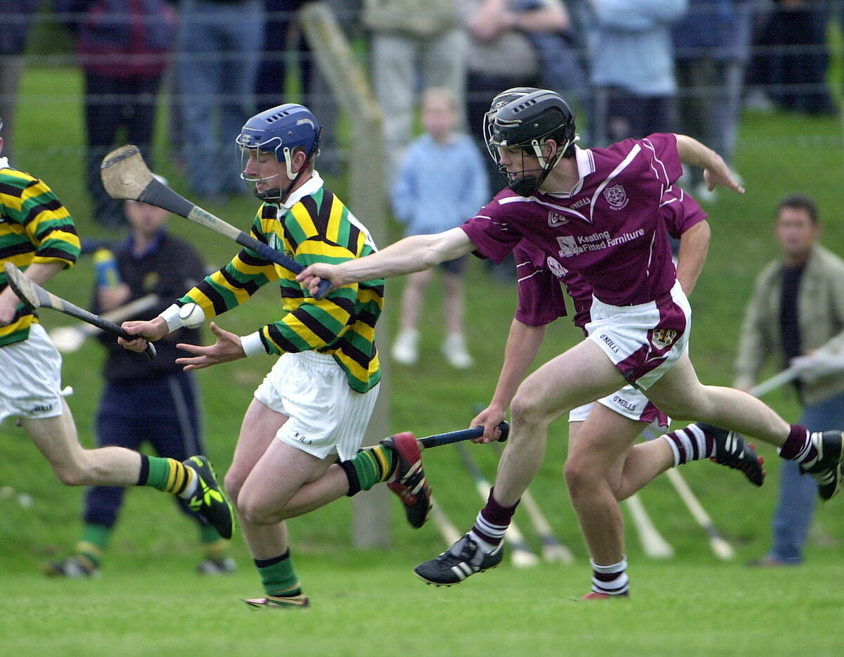 Glen Rovers' Patrick Horgan tries to get away from future Cork team-mate Shane O'Neill in the 2004 Premier MHC at Ballinlough. Picture: Gavin Browne