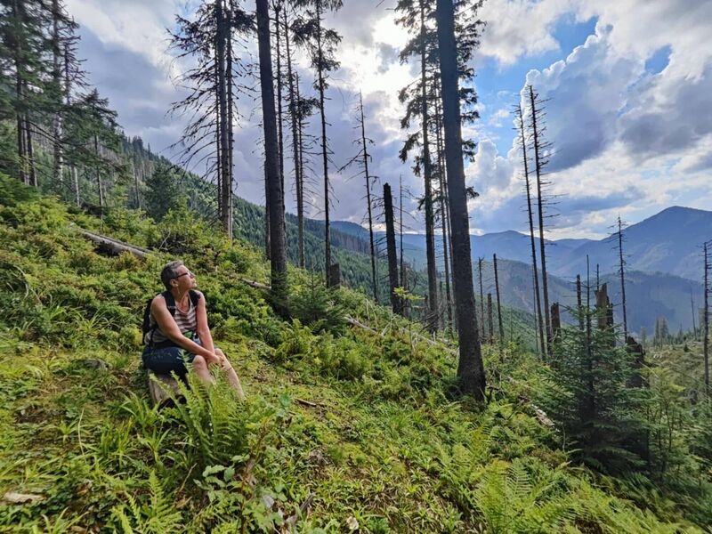Alicja says she values being out in nature. 
