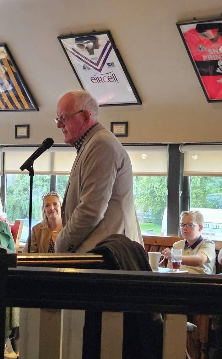 Kevin Cummins pictured at the launch of Anne Furlong Healy's ‘My Own Place and Other Stories' at Blackrock National Hurling Club.