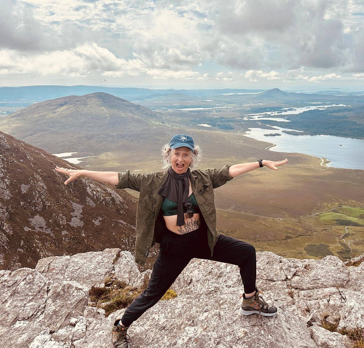 Myra Paci practices yoga every day. Myra Paci practices yoga every day.