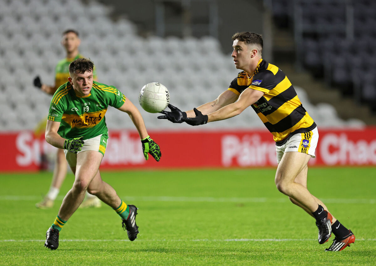  Conor Dodd of Canovee moves away from Aaron O'Mahony of Kilmurry last season. Picture: Jim Coughlan