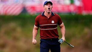 Europe three points away from winning Ryder Cup outright after fiery day two