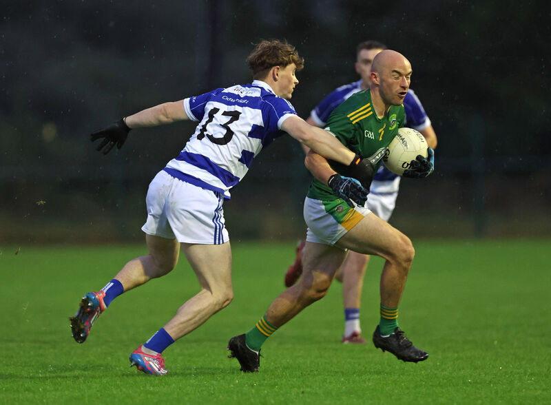 Cobh edged past Inniscarra in a lively quarter-final game. Picture: Jim Coughlan