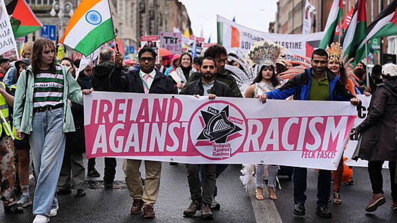 Thousands march through Dublin for United Against Racism rally