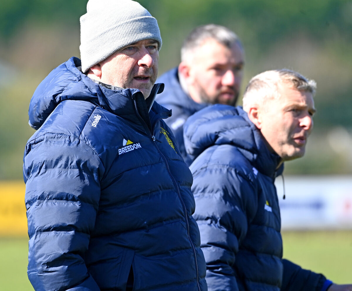 Carrigtwohill manager Denis Walsh and coach John Dwyer. Picture: Eddie O'Hare