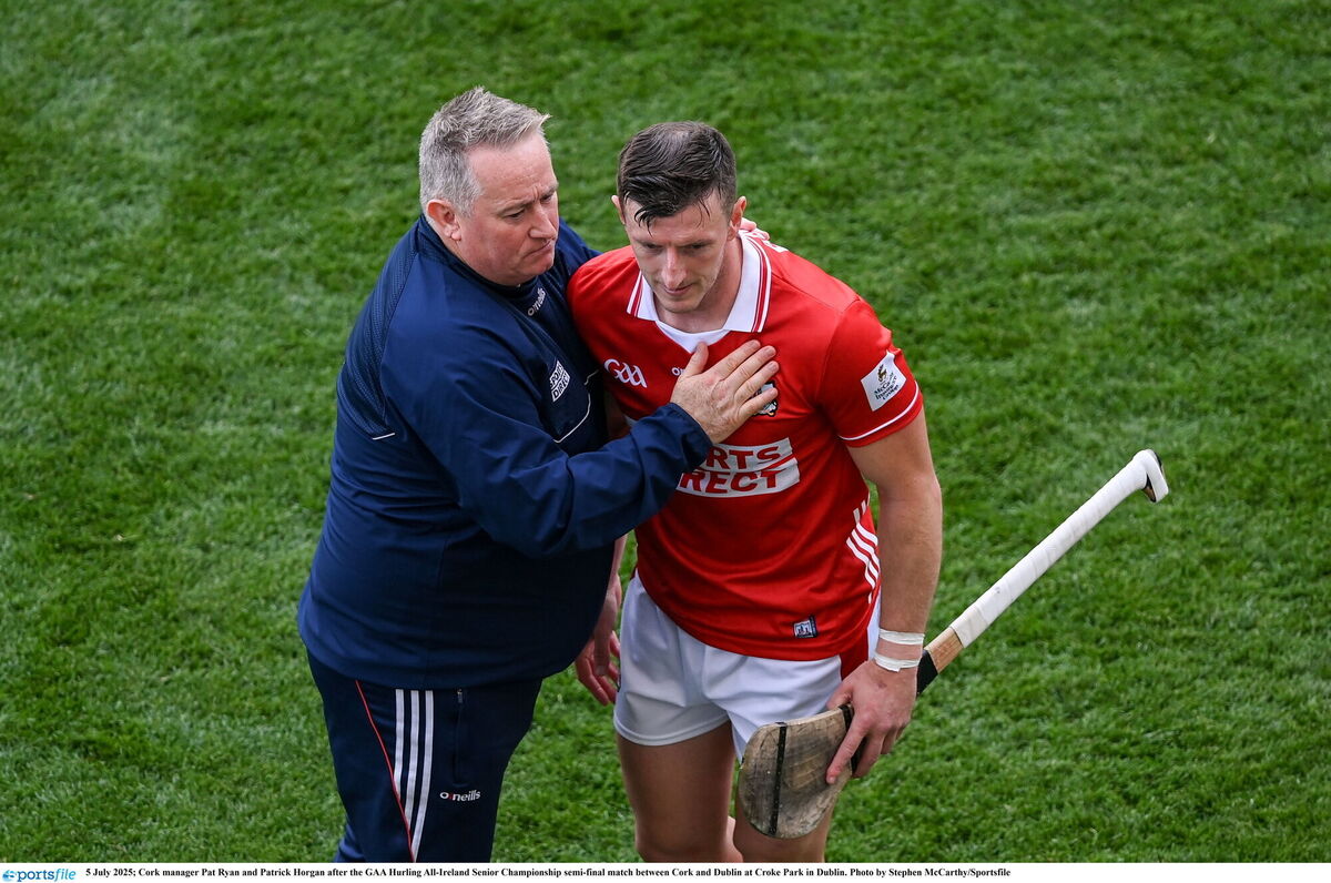Pat Ryan and Patrick Horgan at Croke Park. Picture: Stephen McCarthy/Sportsfile