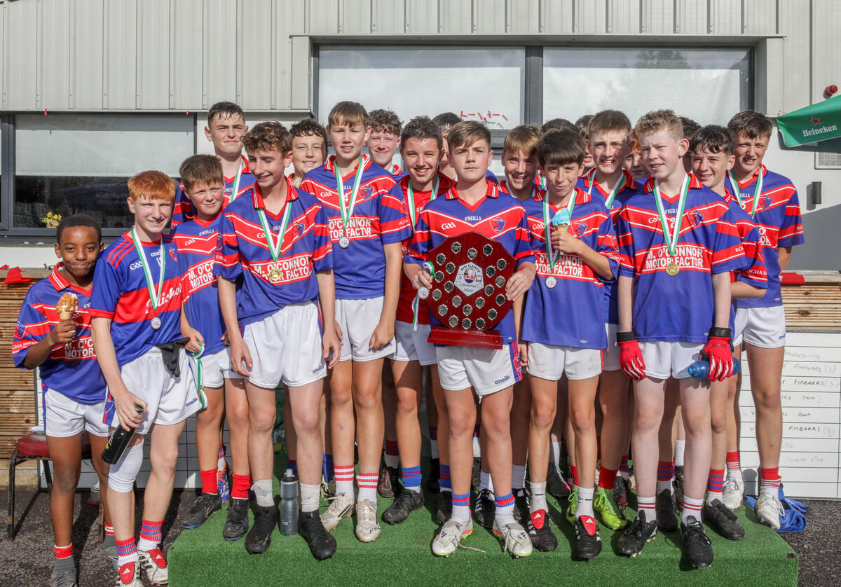 The Erin's Own team that won the Ben Flahive U14 Football Memorial Shield. Picture: David Creedon