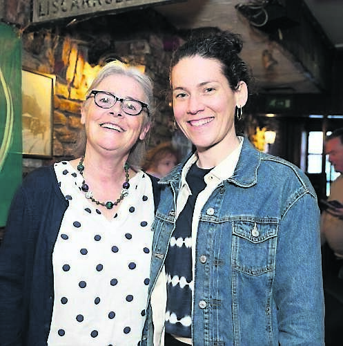 Catherine Millard, Douglas, and Colleen Freeman, Washington State, at the official launch of the 46th Cork Folk Festival at An Spailpín Fánach. The Cork Folk Festival will run from October 1 to 5, featuring a wide-ranging programme of free and paid events taking place throughout the city. For more see https://www.corkfolkfestival.com/	Picture: Darragh Kane
                    