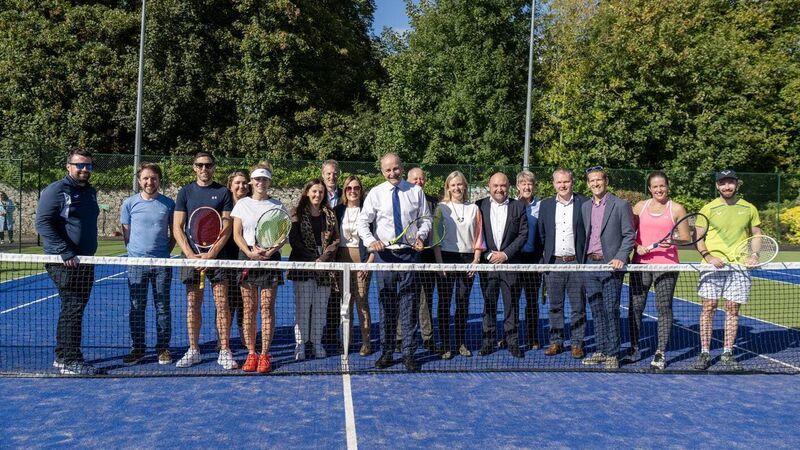 Taoiseach serves up a memorable opening for Cork tennis club's new courts