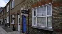 A sold house is pictured in Dublin, on J