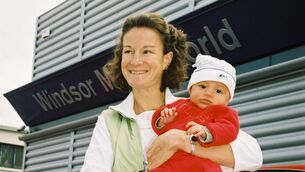 <p>Sonia O’Sullivan at the opening of the Windsor Motorworld on Carrigrohane Road, Cork, pictured with her daughter Sophie when she was just ten weeks old. <span class="contextmenu emphasis CaptionCredit">Picture: John Sheehan Photography</span>
            </p>