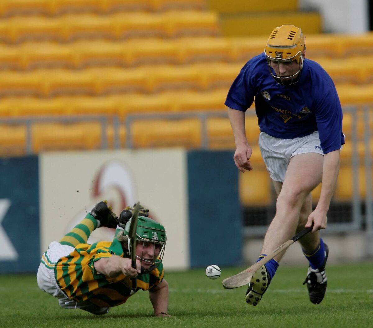 Blackrock's Mark Drummond tries to stop St Finbarr's Eoin Keane as he races away during their Cork SHC clash in 2008. Picture: Neil Danton