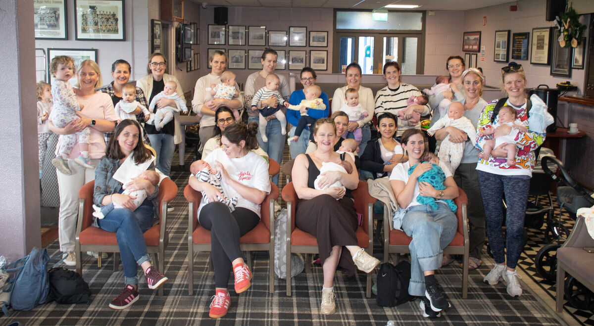 Members of the Midleton Breastfeeding Support Group pictured at a recent weekly meeting in the GAA Hall in Midleton. Picture: Howard Crowdy