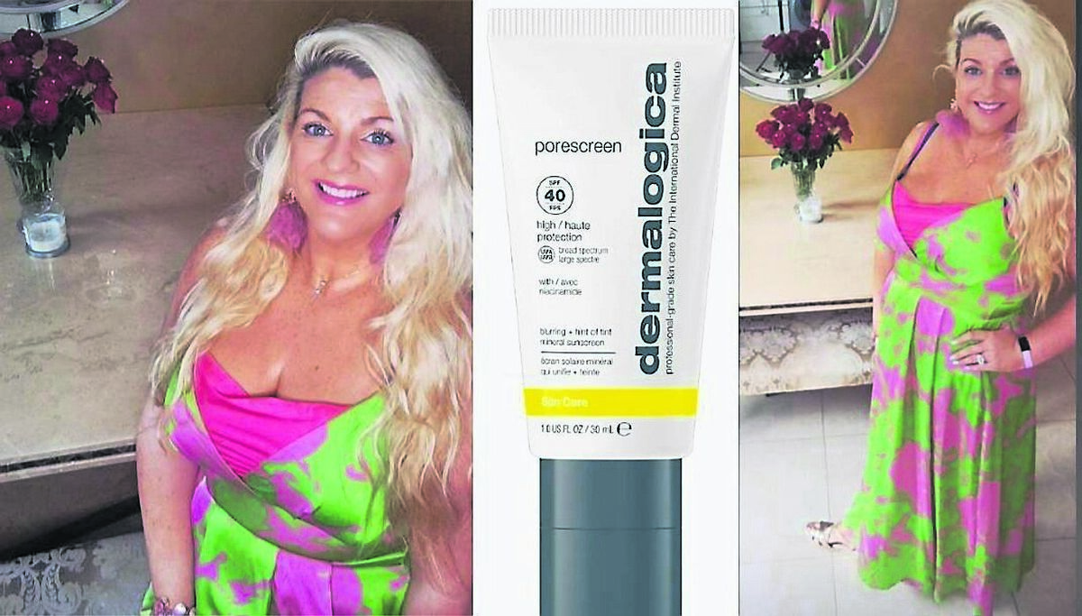 Emer O’Callaghan wearing a dress and earrings from Ruby Rouge Boutique. Make-up is Master Colors Paris and Dermalogica Porescreen SpF 40, €65, both available at Emerald Beauty Clinic, 021 4365949. Postage options available