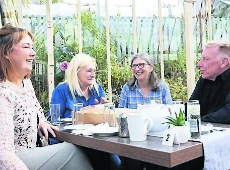 Norma Browne, Learning Neighbourhoods co-ordinator, Liz Quinlan, Abled Adult Literacy, Louise Jordan, chair Blackpool Communtiy Centre, and Tony Holton, administrator Blackpool Community Centre, at a Learning Neighbourhood Dublin-Cork exchange.	Picture: Darragh Kane
                    