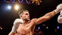 Cathal Crowley takes on Kerry's Kevin Cronin for theIBU Light Heavyweight title at the National Stadium