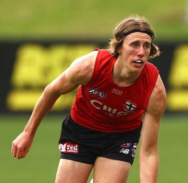 St Kilda's Liam O'Connell. Picture: Quinn Rooney/Getty Images