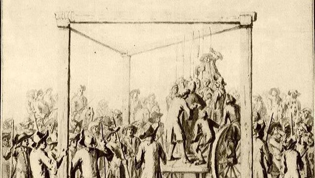 <p>An illustration of a public execution in London in 1726 - James Cotter was hanged in Cork in 1720 for a ‘crime’ he never committed, says John Arnold</p>