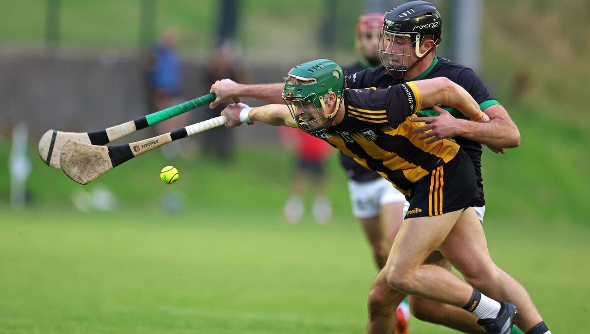 Brian Murphy, Nemo Rangers, tries to tackle Philip Wall, Kilbrittain during last season's clash. Picture: Jim Coughlan.