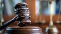 Law and Justice concept. Mallet of the judge, books, scales of justice.