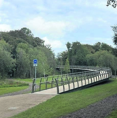 The new elevated tree walkway at Marina Park.