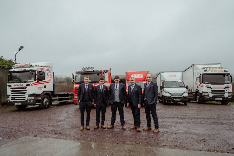 Andrew was supported by his groomsmen, friends and family on the day.