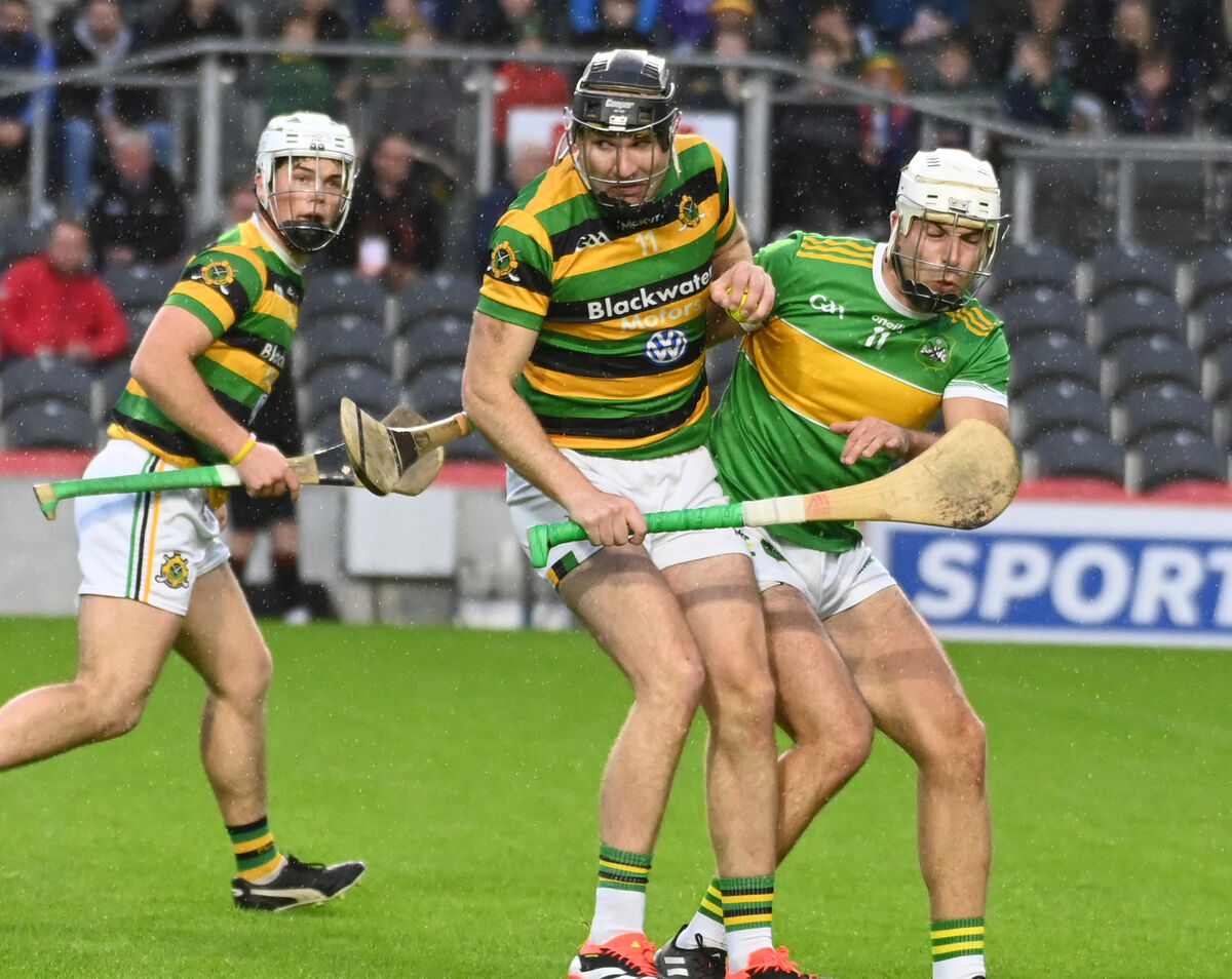Alan Fenton of Castlelyons battles Glen Rovers' Dean Brosnan in last year's Co-op SuperStores SAHC semi-final at SuperValu Páirc Uí Chaoimh. Picture: Eddie O'Hare