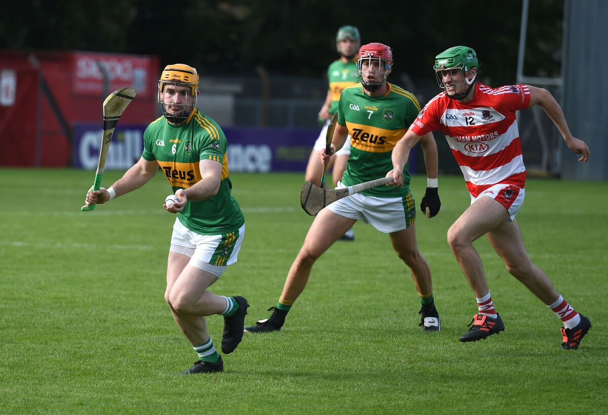 Alan Fenton in action against Courcey Rovers in 2021. Picture: Larry Cummins