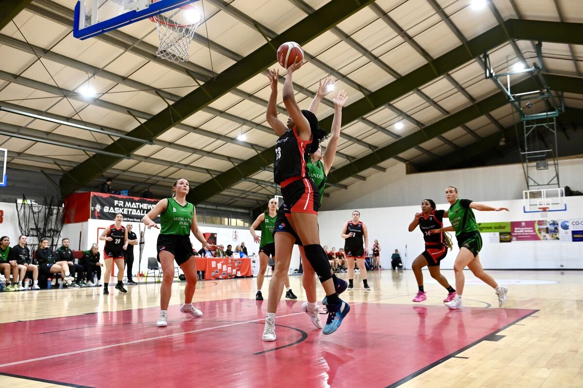 Lexie Givens shoots for Catalyst Fr Mathew’s against Portlaoise. Picture: Larry Cummins Lexie Givens shoots for Catalyst Fr Mathew’s against Portlaoise. Picture: Larry Cummins