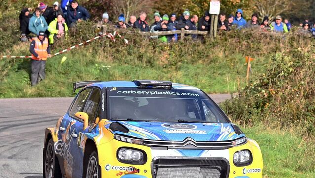 <p>The Clonakilty/Rosscarbery crew of Cal McCarthy/Eric Calnan (Citroen C3 Rally2) were the top County Cork crew in the O'Connell Group Cork 20 Rally - they finished fifth overall. Picture: Martin Walsh. </p>