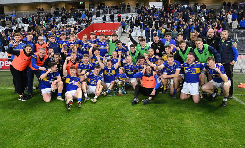 Kilshannig celebrate after defeating Aghabullogue in the PIFC final replay in 2024. Picture: Eddie O'Hare Kilshannig celebrate after defeating Aghabullogue in the PIFC final replay in 2024. Picture: Eddie O'Hare