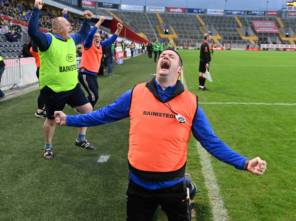 Kilshannig manager Denis Reen after his team won the PIFC title last year. Picture: Eddie O'Hare