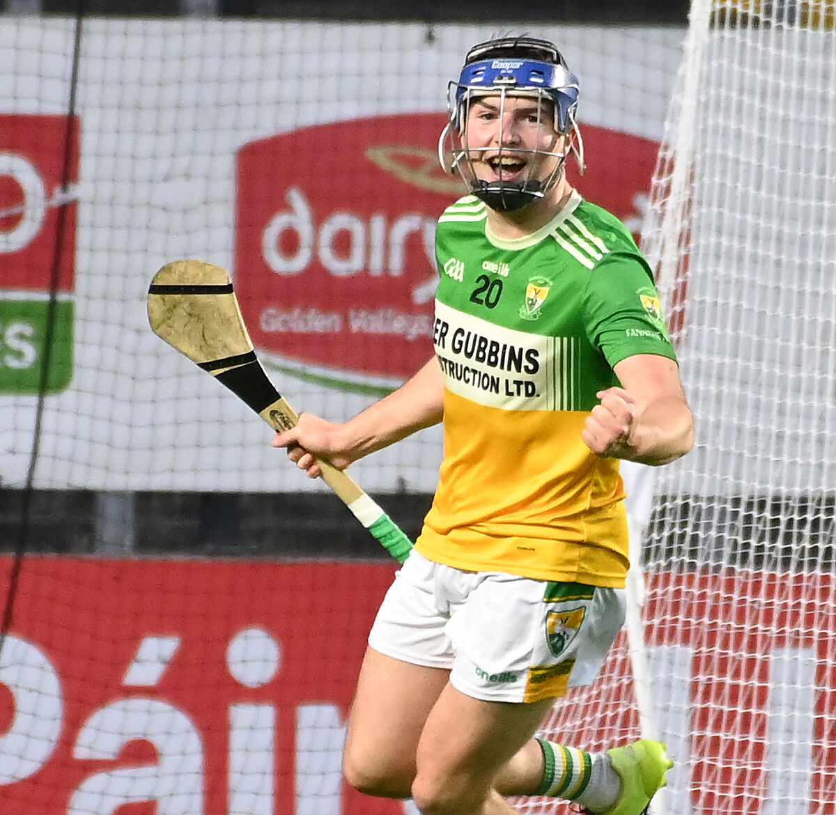 Bride Rovers' Ronan O'Connell celebrates his goal against Carrigtwohill. Picture: Eddie O'Hare