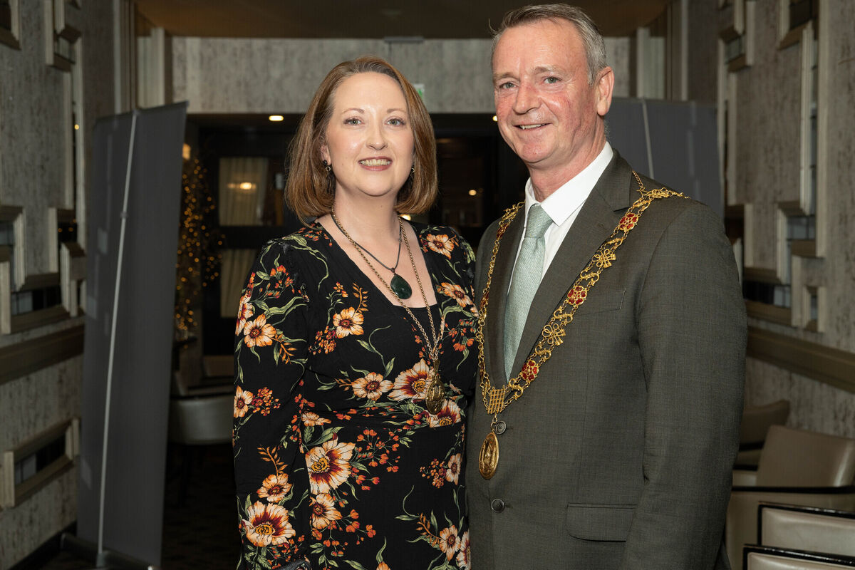 Lord Mayor Fergal Dennehy and Lady Mayoress Karen Brennan at the St Luke’s Home annual corporate lunch in the Maryborough Hotel. Picture: Darragh Kane. Lord Mayor Fergal Dennehy and Lady Mayoress Karen Brennan at the St Luke’s Home annual corporate lunch in the Maryborough Hotel. Picture: Darragh Kane.