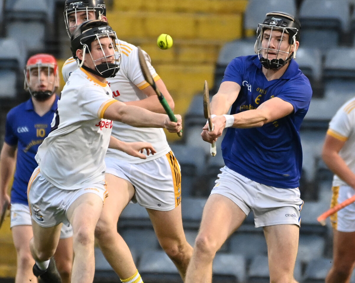 St Finbarr's James Murray clears from Bandon's Cathal O'Riordan. Picture: Eddie O'Hare
