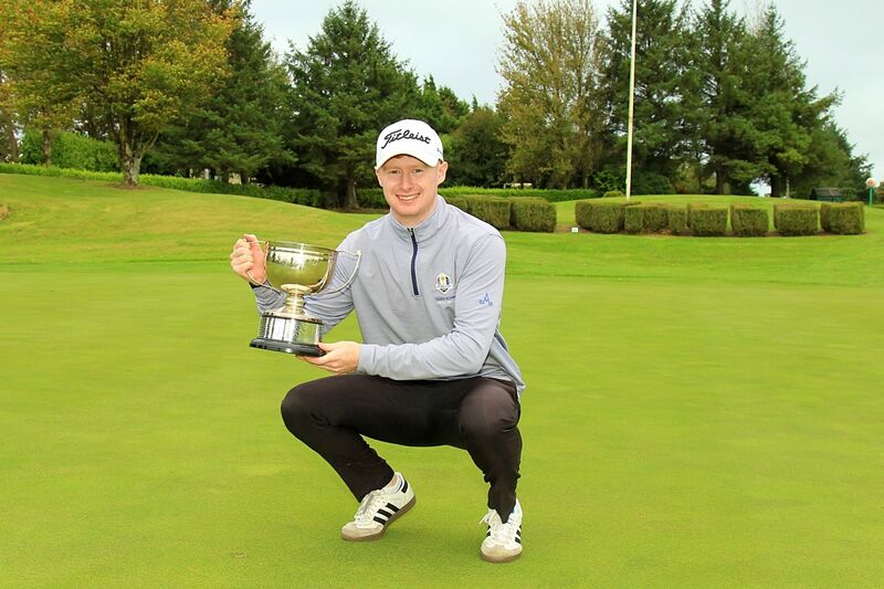 Robbie Walsh (Douglas) won the BoyleSports Lee Valley Scratch Cup after a play-off on Sunday. Picture: Niall O'Shea Robbie Walsh (Douglas) won the BoyleSports Lee Valley Scratch Cup after a play-off on Sunday. Picture: Niall O'Shea