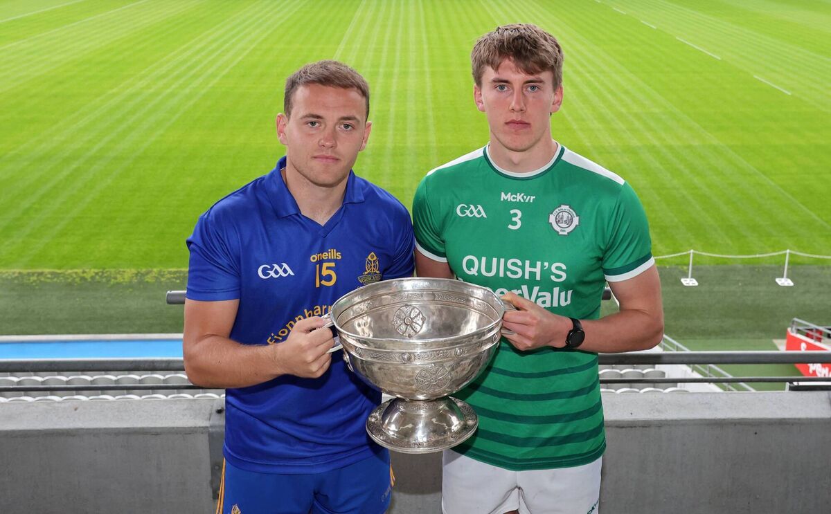 Steven Sherlock, St Finbarr's and Liam O'Connell, Ballincollig, ahead of the McCarthy Insurance Group 2025 Senior Football (Premier SFC) Championship Semi Final, at SuperValu Pairc Ui Chaoimh. Picture: Jim Coughlan. Steven Sherlock, St Finbarr's and Liam O'Connell, Ballincollig, ahead of the McCarthy Insurance Group 2025 Senior Football (Premier SFC) Championship Semi Final, at SuperValu Pairc Ui Chaoimh. Picture: Jim Coughlan.