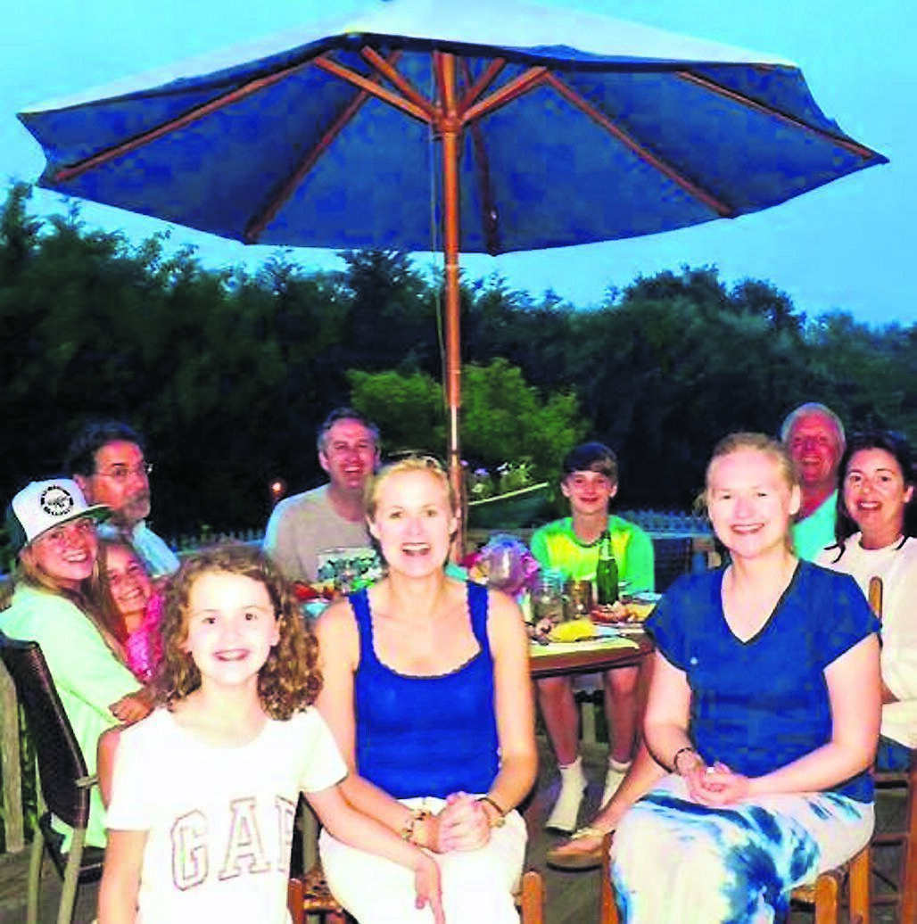 Ciara Fritsch with family from Cork, who were visiting her on Nantucket Island during the 4th of July Independence Day celebrations in the U.S