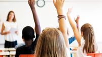 School kids in classroom