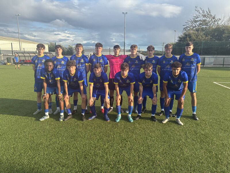 Youth Soccer: Carrigaline United side who are joint top of the Daly Industrial Supplies U18 Premier League.
