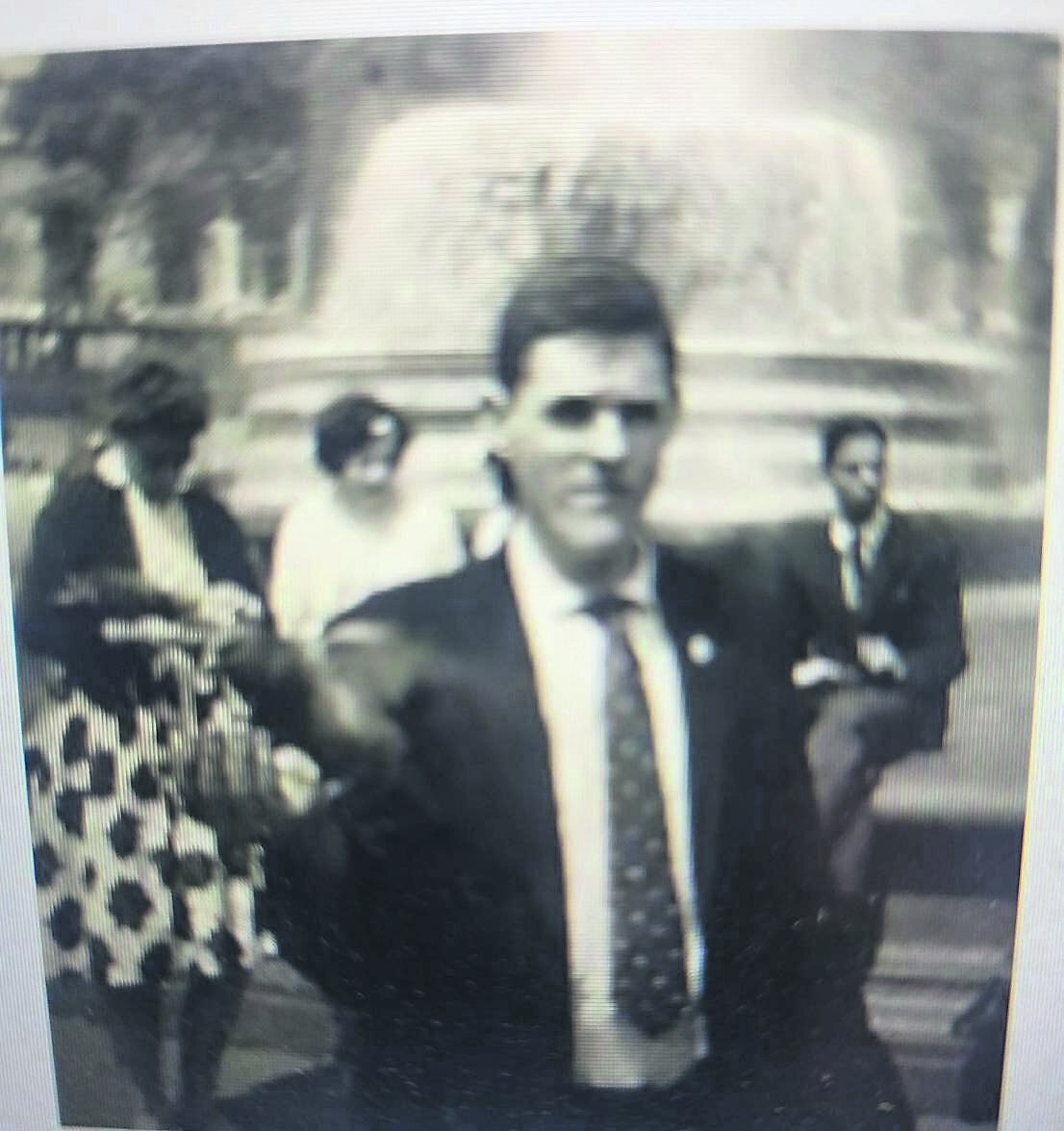Joe Terry at Trafalgar Square in London soon after he left Cork in 1960