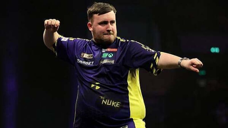 Luke Littler wins in straight sets despite historic Gian van Veen performance