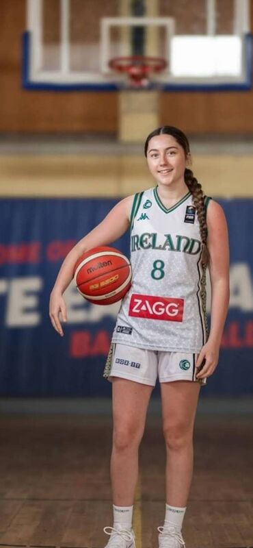 Brunell basketball player Abbie Lyons who has made the U18 Irish provincial squad for the FIBA Youth EuroBasket later this year.