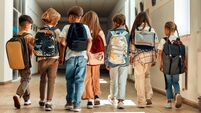 Children learning in a school classroom