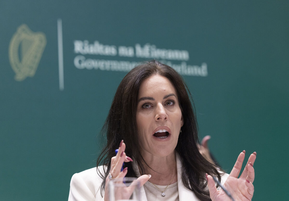 Minister for Health Jennifer Carroll MacNeill TD speaking about Budget 2026 in Government Buildings . Photo: Sam Boal/Collins photos
